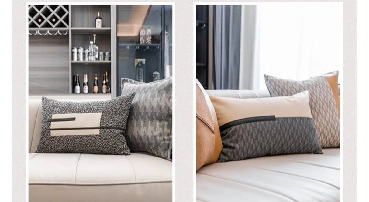 Modern Light Luxury Cushion Living Room Sofa Waist Rest Double-Sided Stereo Stitching Cushion High-End Home Pillows - Julia M LifeStyles