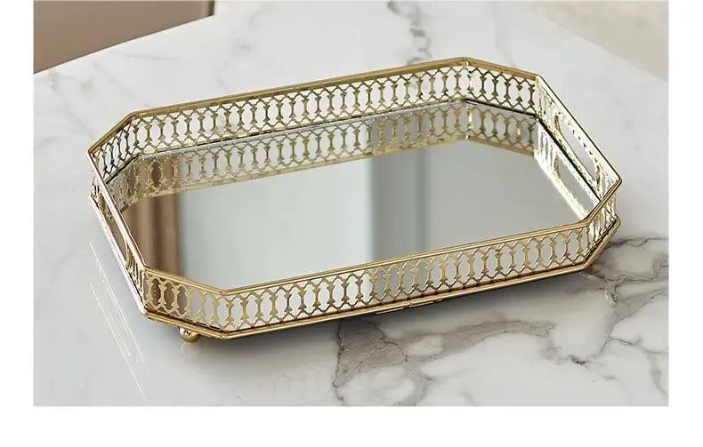 Luxurious Golden Alloy Tissue Box for Modern Living Spaces - Julia M LifeStyles