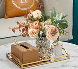 Living Room Good-looking Paper Extraction Box Ornamental Flower Candy Plate Suit Modern Entry Lux Style Dining Table Tissue Storage Box - Julia M LifeStyles