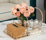 Living Room Good-looking Paper Extraction Box Ornamental Flower Candy Plate Suit Modern Entry Lux Style Dining Table Tissue Storage Box - Julia M LifeStyles