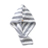 Ladies' Stripe Quick-Dry Hair Towel & Bath Cap - Julia M LifeStyles