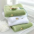 Women Bath Bathroom Embroidered Avocado Cotton Towel Face Towel Adult Soft Absorbent - Julia M LifeStyles