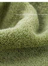 Women Bath Bathroom Embroidered Avocado Cotton Towel Face Towel Adult Soft Absorbent - Julia M LifeStyles