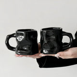 Twist Design Ceramic Couple Mugs - Perfect for Coffee Lovers - Julia M LifeStyles