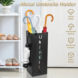 Modern Metal Freestanding Umbrella Stand - Square Mesh Design - Julia M LifeStyles