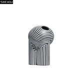 Resin Zebra Texture Vase: Modern Home Decor - Julia M LifeStyles