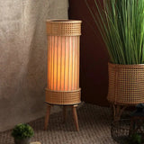 "Japanese Bamboo Vine Weave Floor Lamp & Candle Holder" - Julia M LifeStyles