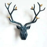 Deer Head 3d Wall Decor Resin Statue Christmas ornaments Accessories - Julia M LifeStyles