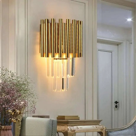 Gold LED Wall Sconce - Illuminate Your Home - Julia M LifeStyles