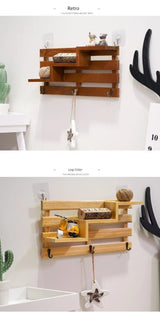 Rustic Wall-Mounted Key Storage Shelf by Julia M Home & Kitchen - Julia M LifeStyles