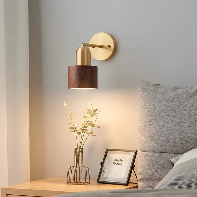 Modern Retro Walnut Wood Lamps - Julia M LifeStyles