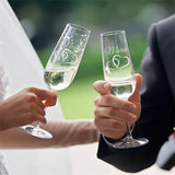 Personalised Mr. and Mrs. Elegant Wedding Toasting Flutes Set - Julia M LifeStyles