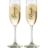 Personalised Mr. and Mrs. Elegant Wedding Toasting Flutes Set - Julia M LifeStyles