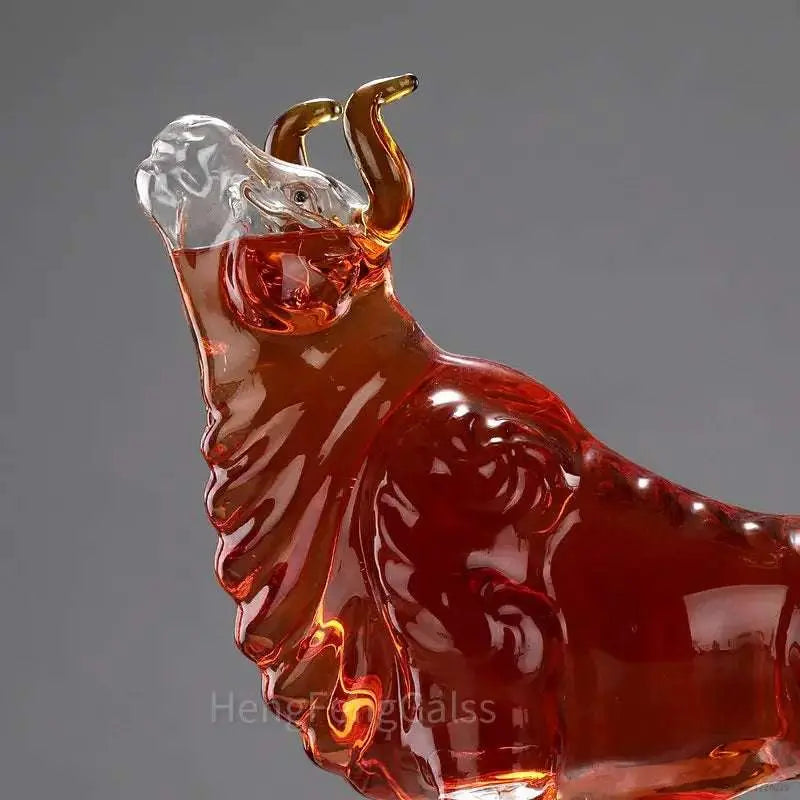 Cow Shape Glass Whisky & Wine Decanter Set 🐄🍷 - Julia M LifeStyles