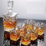 Exquisite 7-Piece Crystal Glass Wine Decanter Set - Julia M LifeStyles