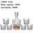 Exquisite 7-Piece Crystal Glass Wine Decanter Set - Julia M LifeStyles