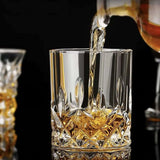 Vintage Crystal Whiskey Glasses - Unique Bourbon & Cocktail Glassware - Julia M LifeStyles
