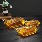 Tank Shaped Lead-Free Glass Whiskey Decanter – 500ML/1000ML - Julia M LifeStyles