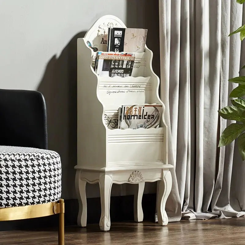 American Country Wooden Magazine and Book Storage Shelf - Julia M LifeStyles