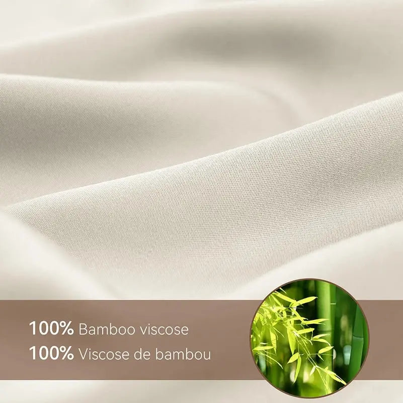 Silky Soft 100% Bamboo Viscose Bed Sheet Set - Deep Pocket, 3/4-Piece - Julia M LifeStyles