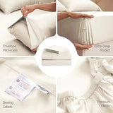 Silky Soft 100% Bamboo Viscose Bed Sheet Set - Deep Pocket, 3/4-Piece - Julia M LifeStyles