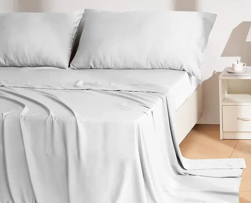 Silky Soft 100% Bamboo Viscose Bed Sheet Set - Deep Pocket, 3/4-Piece - Julia M LifeStyles