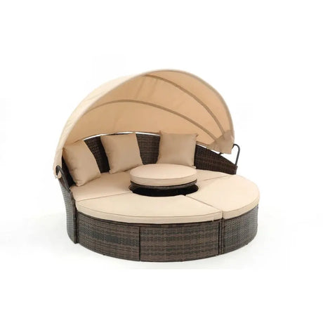 Julia M Bali Canopy Bed with Lift Coffee Table 🌿 - Julia M LifeStyles