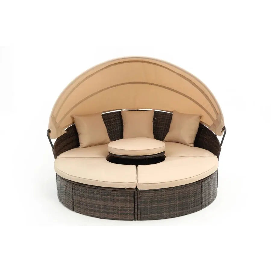 Julia M Bali Canopy Bed with Lift Coffee Table 🌿 - Julia M LifeStyles