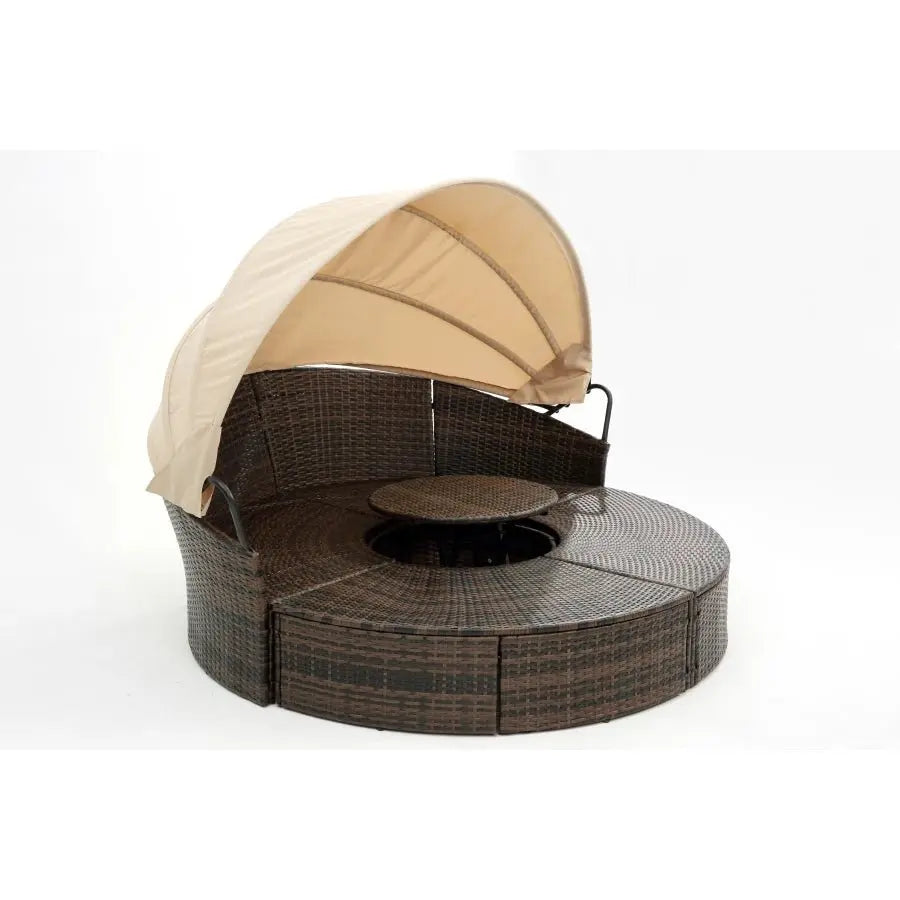 Julia M Bali Canopy Bed with Lift Coffee Table 🌿 - Julia M LifeStyles