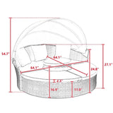 Julia M Bali Canopy Bed with Lift Coffee Table 🌿 - Julia M LifeStyles