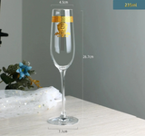 Nordic Gold Edge Elegant Crystal Goblet - Julia M LifeStyles