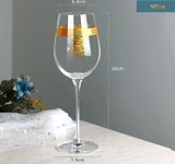 Nordic Gold Edge Elegant Crystal Goblet - Julia M LifeStyles