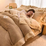 Luxurious Winter Bliss Velvet Duvet Cover Set - Julia M LifeStyles