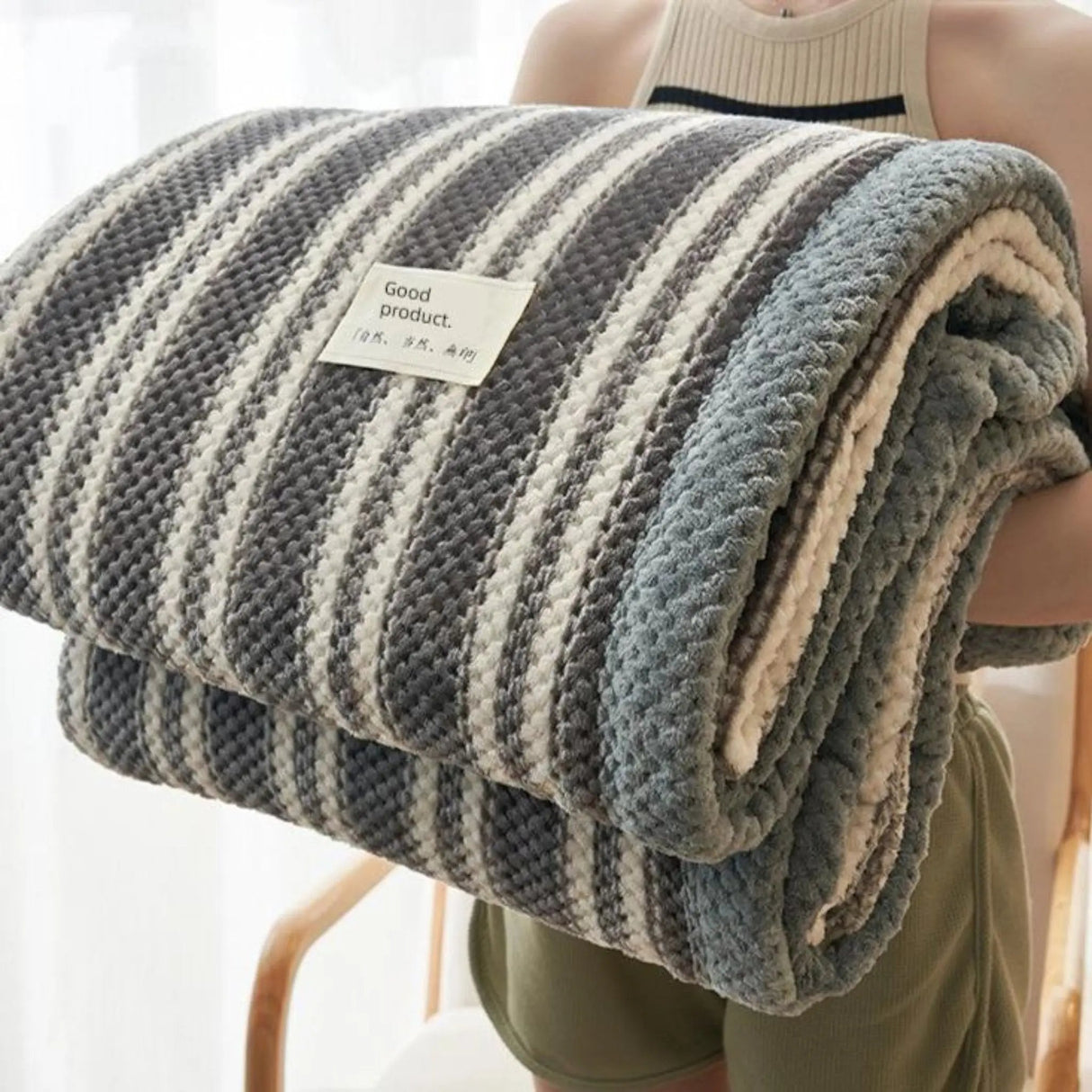 Grace Beanie Coral Fleece Winter Blanket for Cozy Comfort - Julia M LifeStyles