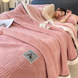 Grace Beanie Coral Fleece Winter Blanket for Cozy Comfort - Julia M LifeStyles