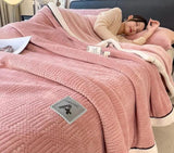 Grace Beanie Coral Fleece Winter Blanket for Cozy Comfort - Julia M LifeStyles