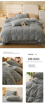 Red Velvet Dual-Use Duvet Cover & Plush Blanket - Julia M LifeStyles