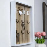 6-Hook Wooden Metal Key Hook Board - Julia M LifeStyles