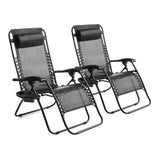 Mainstays Black Zero Gravity Chair Lounger Set - Julia M LifeStyles