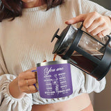 Elegant 14oz Stainless Steel Insulated Coffee Mug with Handle Julia M LifeStyles