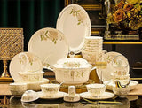 Domingo Home European Simple Bone China Ceramic Tableware Bowl New Light Luxury Bowl Set Julia M LifeStyles