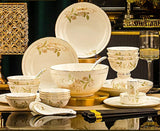 Domingo Home European Simple Bone China Ceramic Tableware Bowl New Light Luxury Bowl Set Julia M LifeStyles
