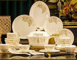 Domingo Home European Simple Bone China Ceramic Tableware Bowl New Light Luxury Bowl Set Julia M LifeStyles