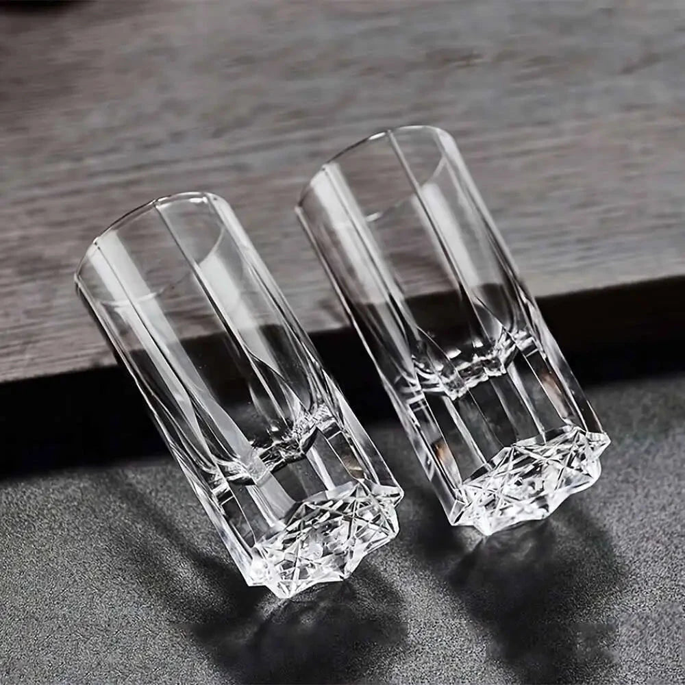 Elegant 30ML Crystal Shot Glass Set for Whiskey, Tequila & Parties Julia M LifeStyles