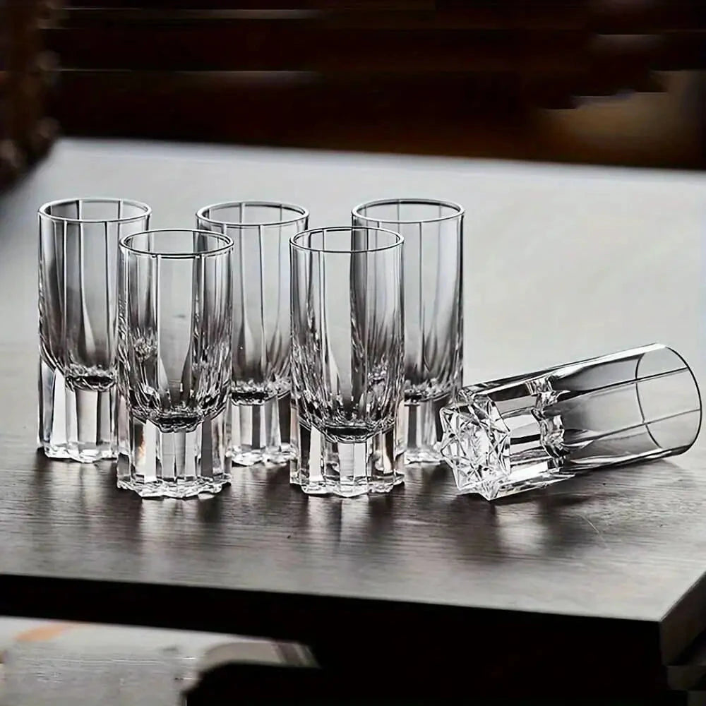 Elegant 30ML Crystal Shot Glass Set for Whiskey, Tequila & Parties Julia M LifeStyles