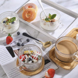 Vintage 14 Oz Embossed Glass Coffee and Tea Mugs Julia M LifeStyles