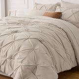 Cozy Pinch Pleat 5/7pcs Comforter Set by Bedsure Julia M LifeStyles