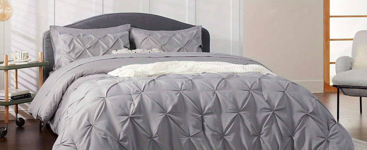 Cozy Pinch Pleat 5/7pcs Comforter Set by Bedsure Julia M LifeStyles