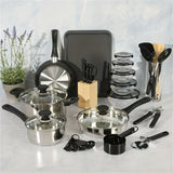 71-Piece Stainless Steel Cookware and Tableware Set Julia M LifeStyles