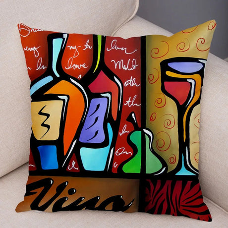 Julia M Lifestyles Abstract Girl Print Cushion Cover 45x45cm - Julia M LifeStyles